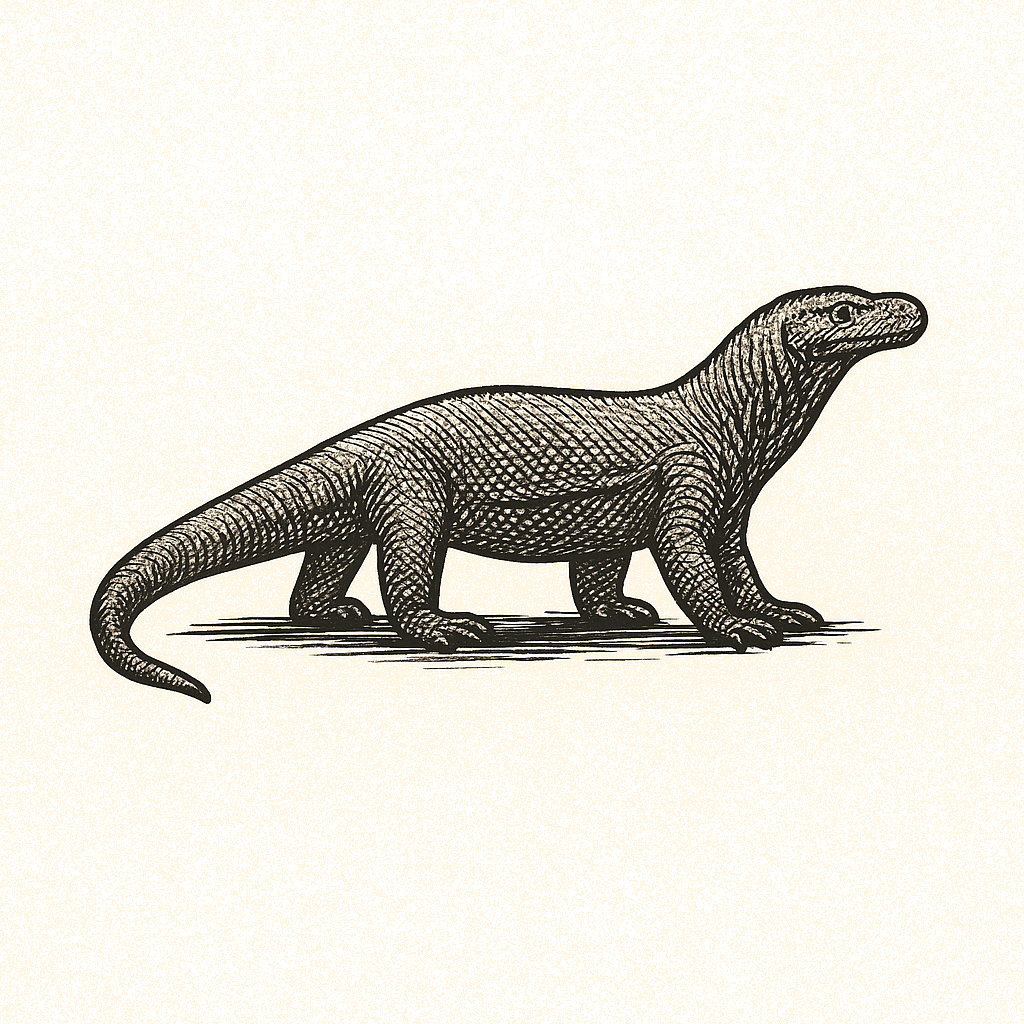 Komodo Dragon Illustration